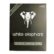 Трубочные фильтры White Elephant 9 мм Угольный - 150 шт.